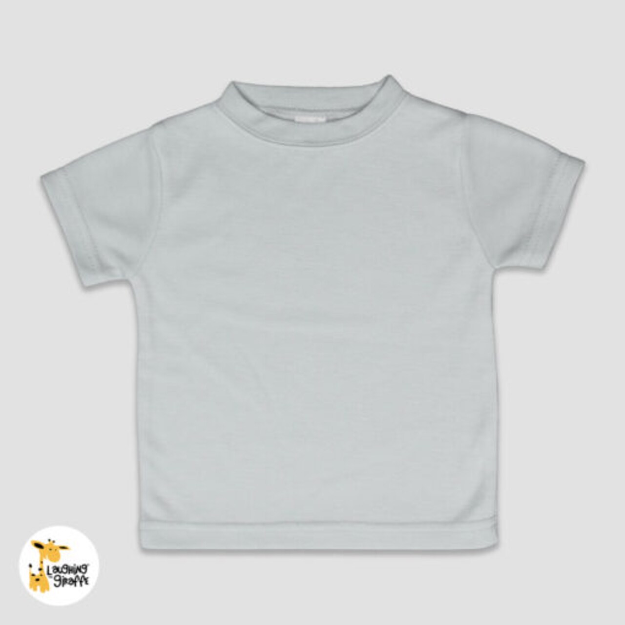 Laughing Giraffe® 6-PACK Baby T-shirt SILVER GRAY Blank sublimation polyester